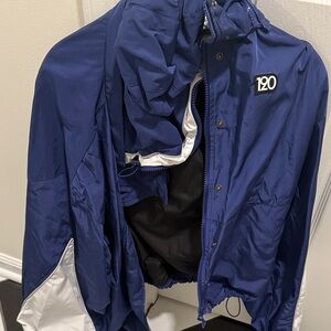 NineteenTwenty Rain Pro Lite Men's Blue and White Windbreaker Jacket